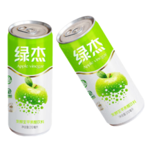 京东百亿补贴、plus会员立减:绿杰绿杰鲜汁发酵型苹果醋饮料310ml*15瓶易拉罐装不含汽饮料0蔗糖
