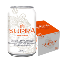 珠江啤酒 11°P 比利时风味白啤 精酿啤酒 330mL 24罐
