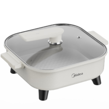 京东百亿补贴：美的（Midea）电火锅 电煮锅 多功能料理锅 6.5L HGE3030J04