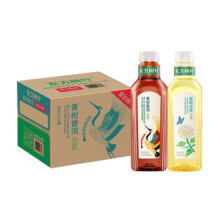 农夫山泉东方树叶青柑普洱茉莉花茶900ml*12/2大瓶整箱无糖茶饮料