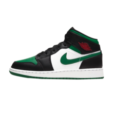 耐克（NIKE）【潮】Air Jordan aj1板鞋男女新款高帮休闲跑步运动耐磨篮球鞋 554725/554724-067/黑绿脚趾 36.5