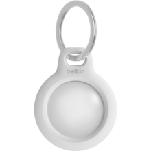 贝尔金（BELKIN） 苹果AirTag钥匙扣 防丢器追踪器耐脏防摔 黑色 钥匙扣-白色