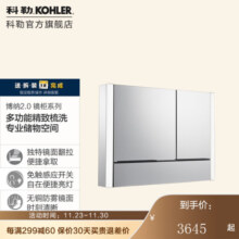 科勒（KOHLER） 科勒博纳2.0卫生间镜柜带灯防雾化妆镜面浴室镜柜 镜柜-800mm含横灯