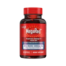 MegaRed脉拓南极磷虾油750mg软胶囊80粒（美国进口omega-3脂肪酸鱼油升级磷脂虾青素dha）