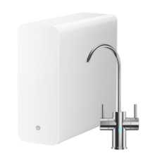 京东京造 零陈水净水器 家用净水机 直饮机 白犀800GPro 过滤净水器厨下式 6.5年RO反渗透滤芯 双出水龙头