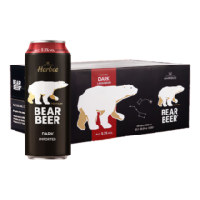 京东百亿补贴，plus会员:豪铂熊（BearBeer）黑啤酒500ml*24听