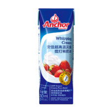 再降价、PLUS会员：安佳Anchor 新西兰进口 动物奶酪淡奶油稀奶油250ml *3件