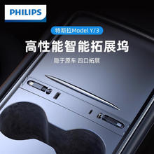 PHILIPS 飞利浦 model3/Y中控拓展适用特斯拉车载自带线Type-C苹果15华为超级快充 超级快充
