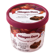 哈根达斯（Haagen-Dazs）【杨幂同款】经典比利时巧克力口味冰淇淋 100ml/杯