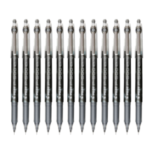百乐（PILOT）BL-P700 0.7mm 考试 / 财务用笔 中性笔顺滑针嘴签字笔 黑色 12支装
