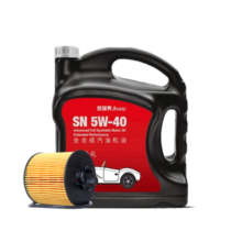 京保养统一制造机油汽车+品牌机滤+工时 小保养套餐5W-40 全合成SN 4L