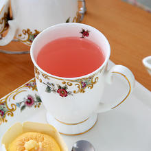 品来运 欧式创意茶杯网红陶瓷马克杯办公室喝茶杯子高档骨瓷早餐水杯家用 富士山 骨瓷杯（1个）