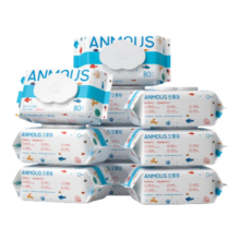 安慕斯（Anmous）婴儿手口湿巾 80片*10包