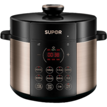 苏泊尔（SUPOR）电压力锅5L高压锅双胆家用多功能全自动多用途炖肉不粘高压电饭煲电饭锅 SY-50YC9086 深棕色 5L