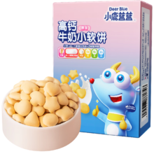小鹿蓝蓝 高钙牛奶小软饼 原味60g