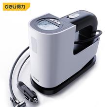 deli 得力 便携式车载充气泵数显预设胎压青春版 汽车电动自行车 30缸数显充气泵升级款
