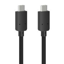 酷乐炫 Type-C全功能数据线双头PD100W弯头快充充电线 0.5米 gen2 C直C直 注塑款 10Gbps