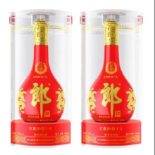 预售：郎酒 红花郎15 酱香型白酒 53度 500ml*2瓶 双瓶装