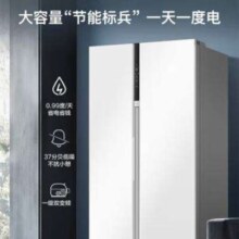 20点开始、PLUS会员：Haier 海尔 621升 对开门一级变频 月莹白电冰箱 BCD-621WLHSS95W9U1
