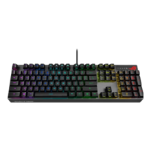 百亿补贴、PLUS会员：ROG 游侠RX PBT版  机械键盘有线游戏键盘光学触发机械红轴RGB背光键盘防水防尘键盘104键黑色RX光轴