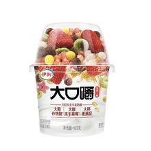 伊利五谷一刻大口嚼草莓谷物拌酸奶180g*8杯