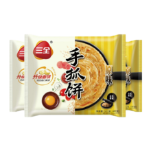 plus会员:三全中式早餐 原味手抓饼  老上海风味葱油饼270g*8件