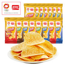 盼盼 薯片 休闲零食膨化食品分享装 原味+番茄+烧烤 30g*15袋
