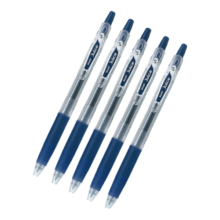 百乐（PILOT）Juice彩色按动中性笔啫喱笔手账笔果汁笔 黑蓝 0.5mm 5支装 LJU-10EF-BB原装进口