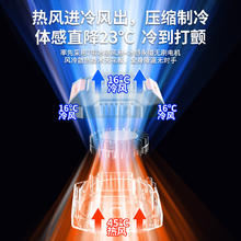 挂腰风扇随身便携式夹腰间消暑降温神器高温户外工地充电强力小风扇挂脖夏天季厨房制冷空调衣服穿戴超长续航