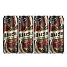 乌苏啤酒（wusu）大红乌苏 国产烈性高度 拉格啤酒整箱装 楼兰秘酿 4罐
