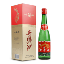 plus会员：西凤酒绿瓶 绿脖 52度 500mL 1瓶 单盒