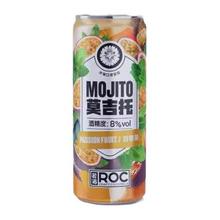 临期品：若渴 百香果莫吉托 330ml*6听