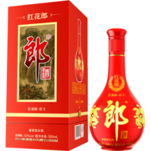 郎酒红花郎十 53度酱香型白酒500ml单瓶 高度白酒第四代 53度 500mL 1瓶