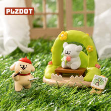 Plzdot 线条小狗2Maltese的旅行日记盲盒