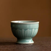RUDAO 汝道 汝官窑茶杯主人杯陶瓷杯子大号冰裂品茗杯开片汝瓷茶具泡茶杯单杯 汝官窑万华杯100ml