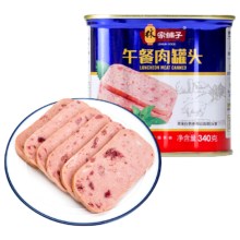 PLUS会员：林家铺子 金罐午餐肉罐头 90%肉含量 200g*2罐