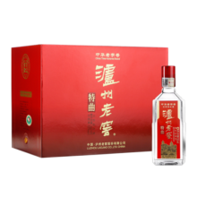 泸州老窖特曲三两三小酒版六瓶装礼盒浓香型白酒 52%vol 165mL 6瓶 礼盒装带礼袋