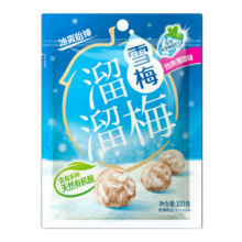 plus会员、需首购:溜溜梅 薄荷雪梅 100g/袋