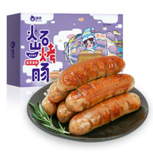 俏侬 火山石烤肠 黑胡椒味 无淀粉级 鲜肉肠手抓饼 火锅烧烤食材 1盒