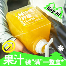 柠檬共和国 香柠橙柚汁露营分享装 2L整箱
