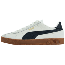 彪马（PUMA）【德训鞋】官方  T字头男女同款情侣鞋复古低帮板鞋 CLUB 381111 米白色-黑色-金色-08 39