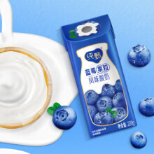 puls会员：纯甄 常温酸奶蓝莓味 200g*10盒