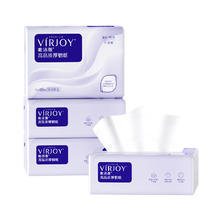 VIRJOY 唯洁雅 厚韧抽纸4层88抽24包柔韧平滑面巾纸餐巾纸
