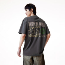 再降价：JACK&JONES 杰克琼斯 法斗犬 休闲印花T恤