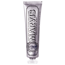 MARVIS 玛尔仕 亮白薄荷牙膏85ml（银色）亮白皓齿 意大利进口 玛尔斯