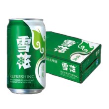 雪花 啤酒 清爽口感 330ml 12罐 整箱