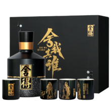 plus会员、概率劵：舍得 舍得酒 智慧舍得酒52度 100ml 舍我其谁礼盒装 浓香型白酒