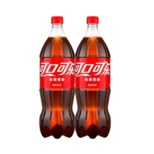 可口可乐 夏日快乐饮料宅家 1.25L可乐*2 原味