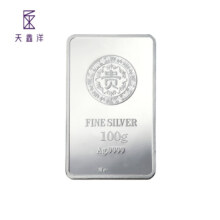 天鑫洋 工艺银条 足银“贵”字投资银条100克