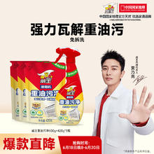 vewin 威王 油烟机清洗剂厨房重油污清洁剂去油除菌净500g+420g*3